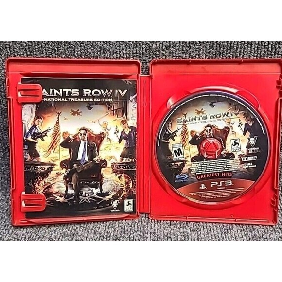 PS3 Saints Row IV National Treasure Edition - PlayStation 3 Complete CIB Tested - Picture 2 of 4